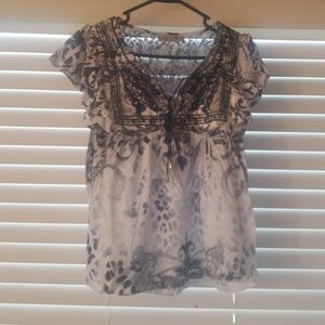 Petite sheer with lace back